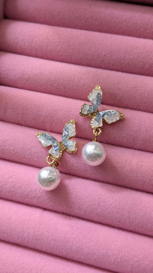 Butterfly Pearl Drop