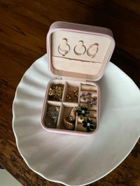 Mini Jewellery Organiser  - Peach/light Pink