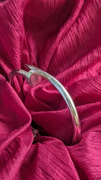Nail Bracelet Silver 