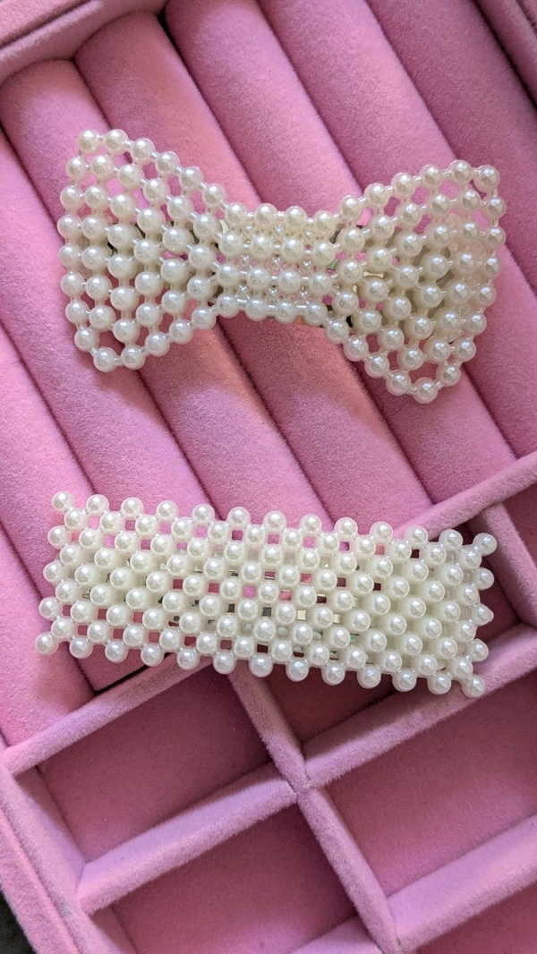 Korean Pearl Hairclip Pair Of 2