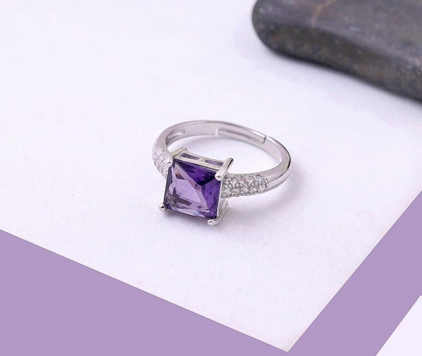 Studded Violet Ring 