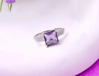 Studded Violet Ring 