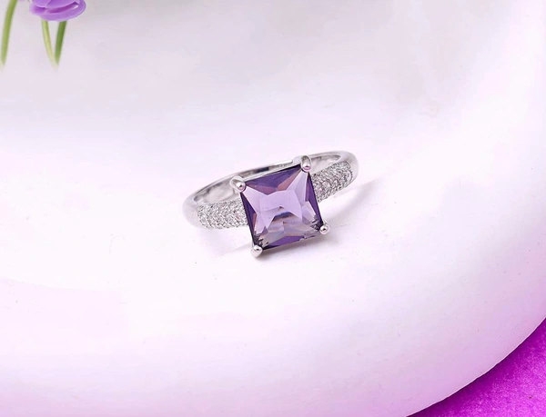 Studded Violet Ring 