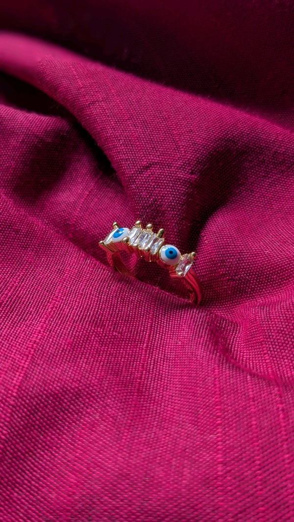 Evil Eye Studded Ring
