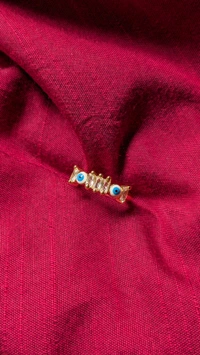 Evil Eye Studded Ring
