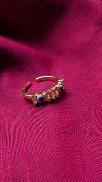 Evil Eye Studded Ring