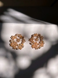 Pearl Floral Studs 