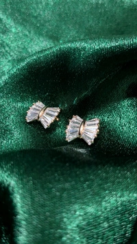 Crystal Bow Earrings