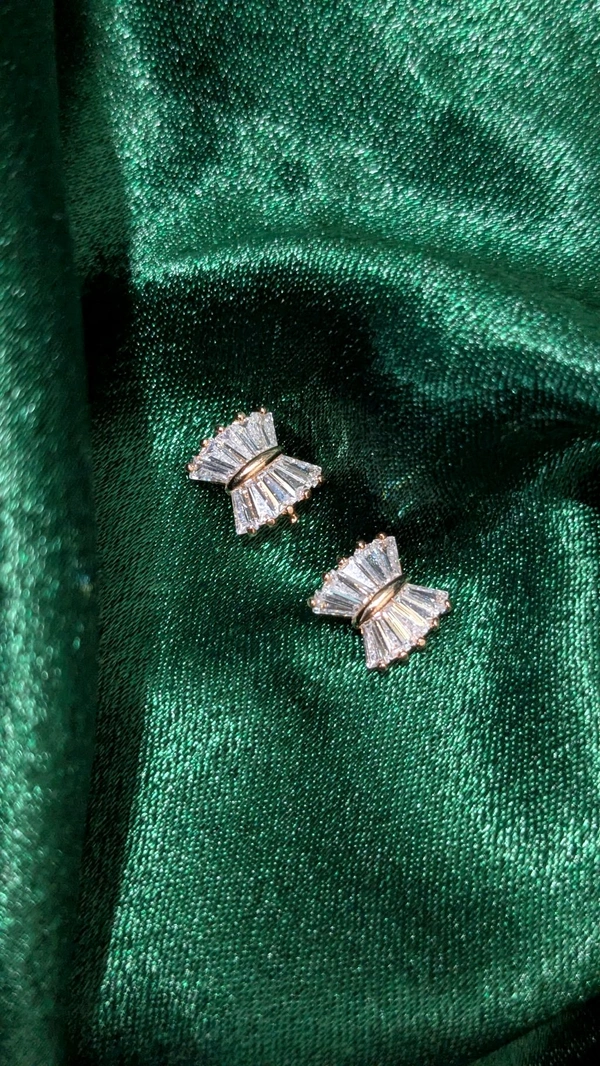 Crystal Bow Earrings
