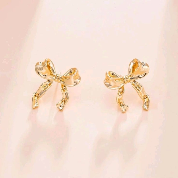 Golden Bow Earrings 