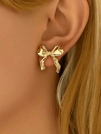 Golden Bow Earrings 