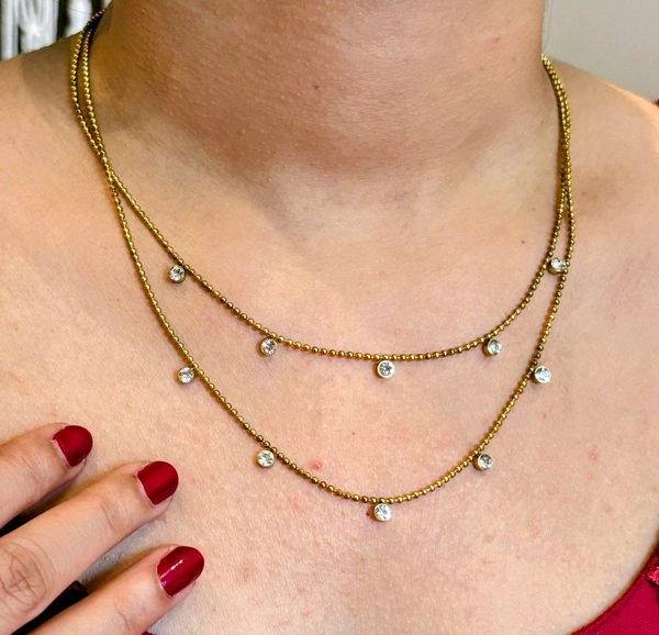 Dual Layer Golden Necklace