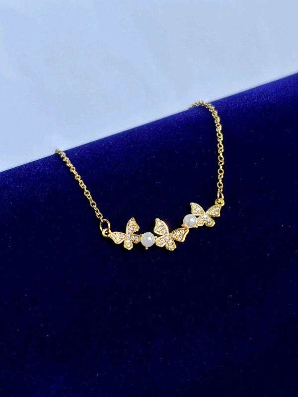 Butterfly Pearl Necklace