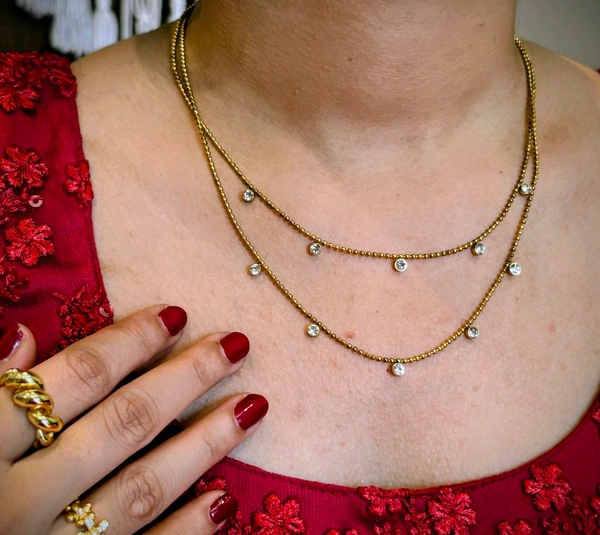 Dual Layer Golden Necklace