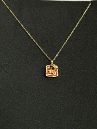 3D Rose Pendant Necklace 