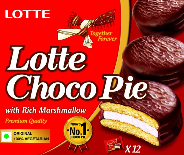 Lotte Choco Pie, 300g 12+free 4 PACKS