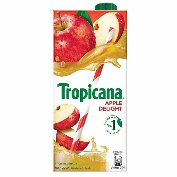 Tropicana Delight Fruit Juice - Apple 1L