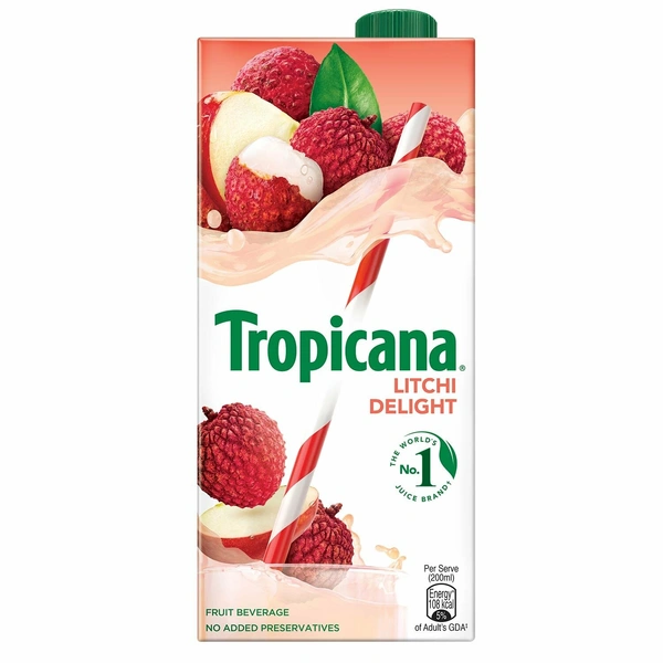 Tropicana  Fruit Juice - Delight, Litchi 1L