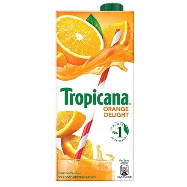 Tropicana  Fruit Juice - Delight, Orange 1L