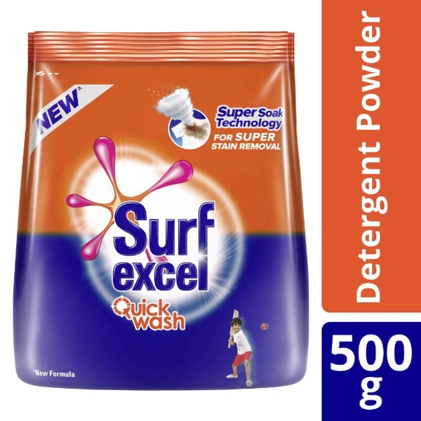 Surf Excel SURF EXCEL QUICK WASH Detergent Powder 500G