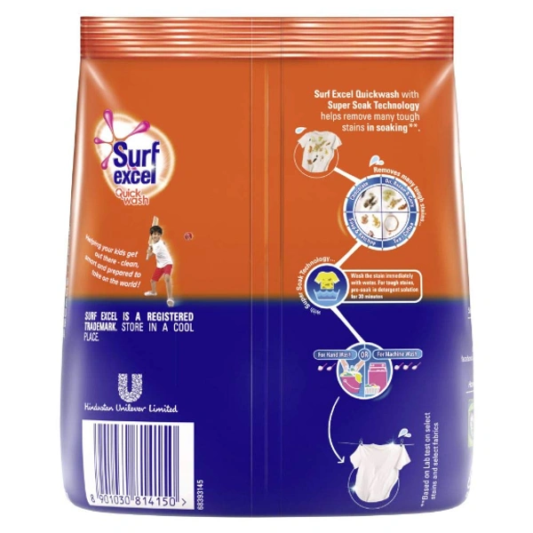 Surf Excel SURF EXCEL QUICK WASH Detergent Powder 500G