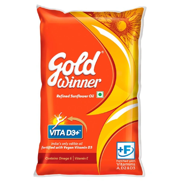 GOLD WINNER SUNFLOWER OIL 1L