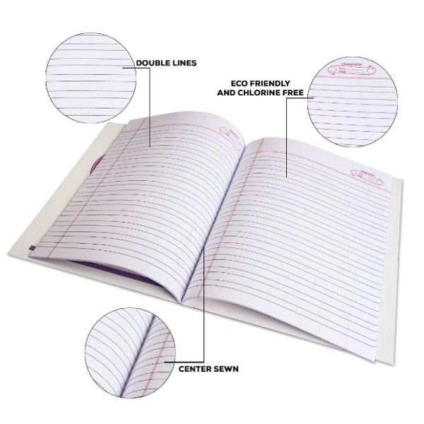CLASSMATE NOTE BOOK 2 LINE(DOUBLE LINES) 172 PAGE