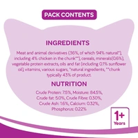 WHISKAS GRAVY WITH CHICKEN IN GRAVY 85G 1+YEAR