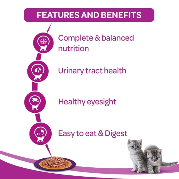 Whiskas Kitten Tuna in Jelly (2-12 months), 85g Pouch