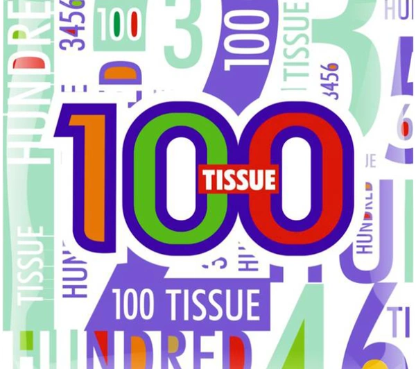 HUNDRED TISSUE SEMI SOFT NAPKINS 100gm