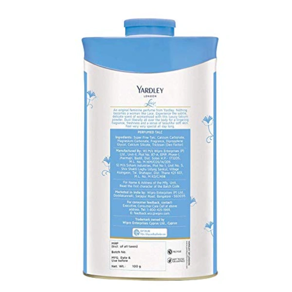 Yardley London Lace Talcum Powder, 100g