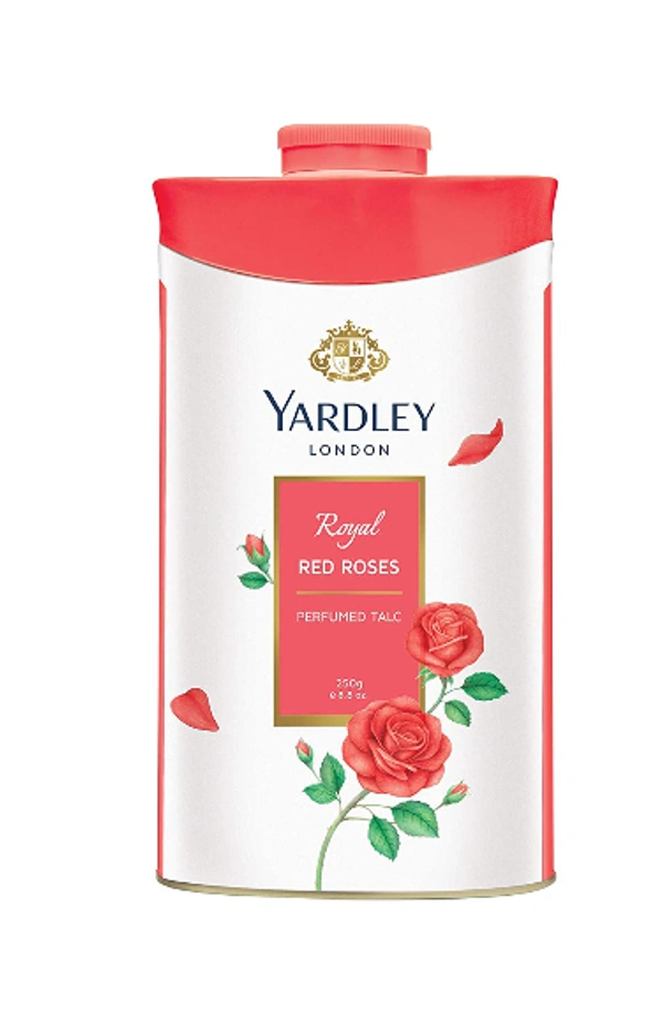 Yardley London Royal Red Roses Talc, 100g - 