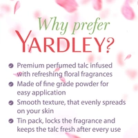 Yardley London Royal Red Roses Talc, 100g - 