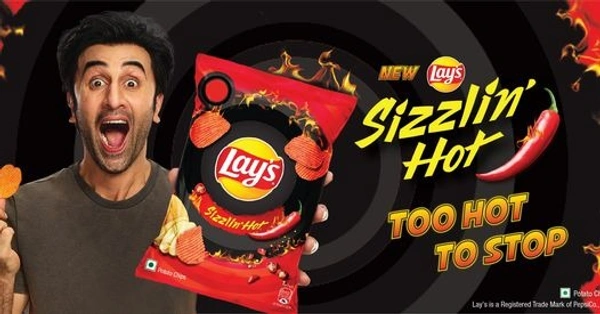 Lays LAYS SIZZLIN HOT CHIPS 20RS