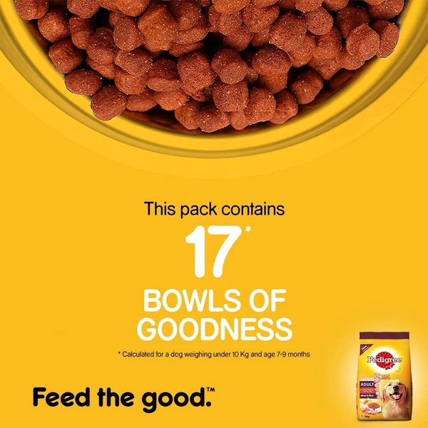 Pedigree Meat & Rice, For Adult Dogs - 1.2 Kg