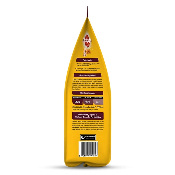 Pedigree Meat & Rice, For Adult Dogs - 1.2 Kg