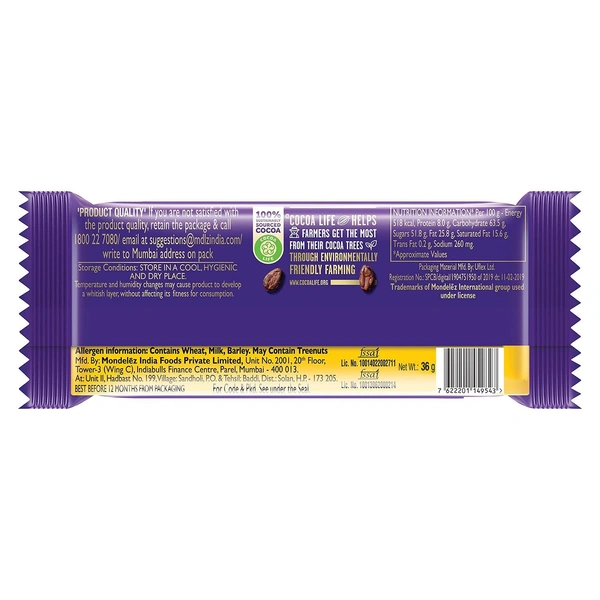Cadbury Dairy Milk  Cadbury Dairy Milk Crackle Chocolate Bar, 36 g