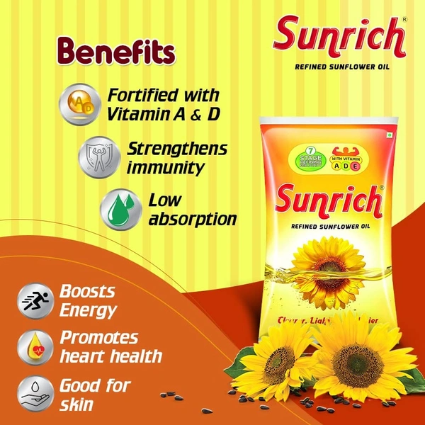 Sunrich Refined Sunflower 1L - 1 L