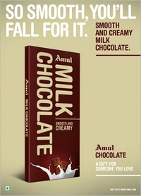 AMUL MILK CHOCOLATE CREAMY 150G FAMILY PACK