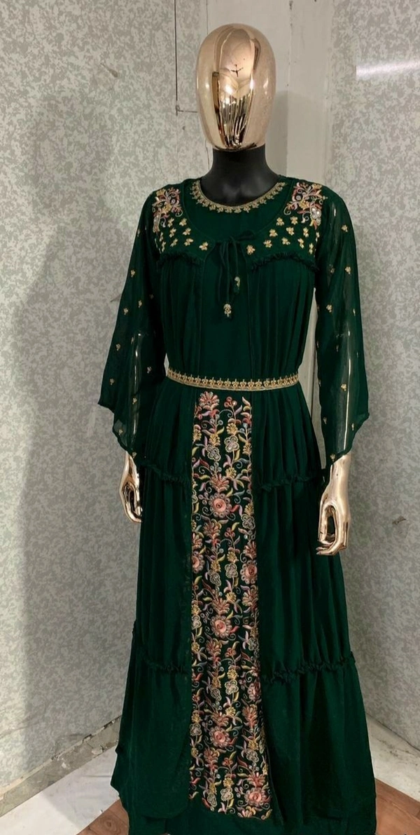 Faux Georgette Gown
