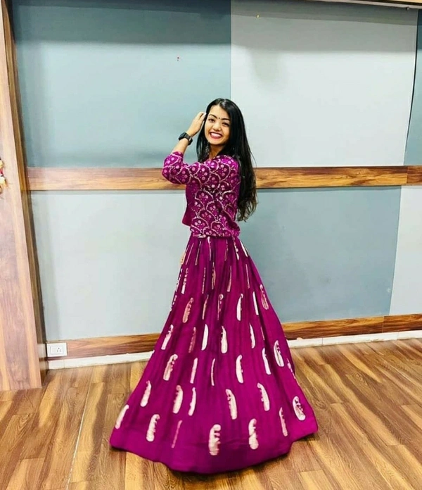 14 Kg Pure Rayon Lehenga Choli