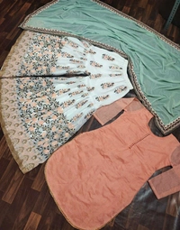 Chanderi Silk Top - Plazzo Set