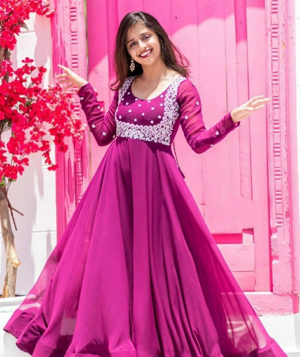Heavy Georgette Long Gown