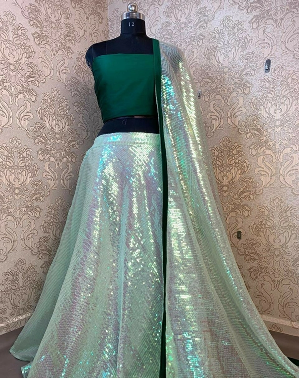 Heavy Organza Silk Lehenga