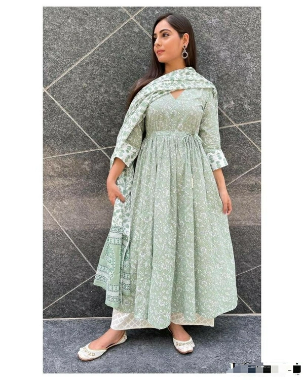 Dress With Plazzo & Dupatta