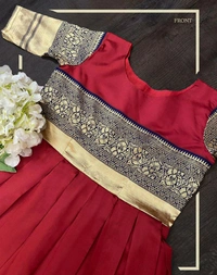 Banarasi Silk Full Stitched Gown