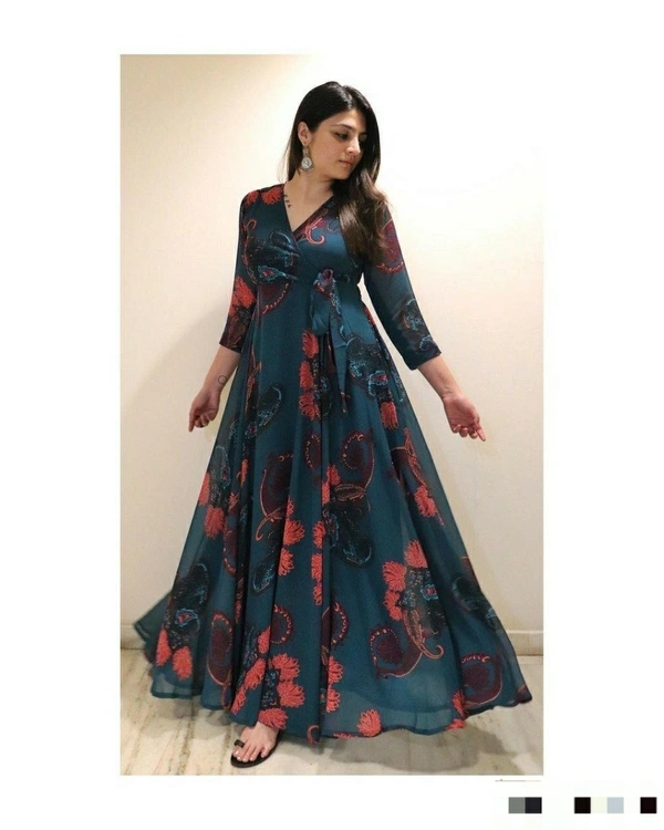 Georgette Silk Gown