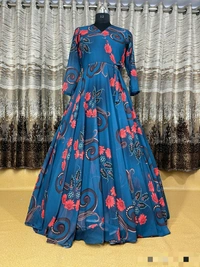 Georgette Silk Gown