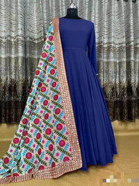Blooming Silk Gown