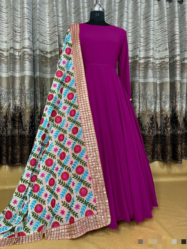 Blooming Silk Gown